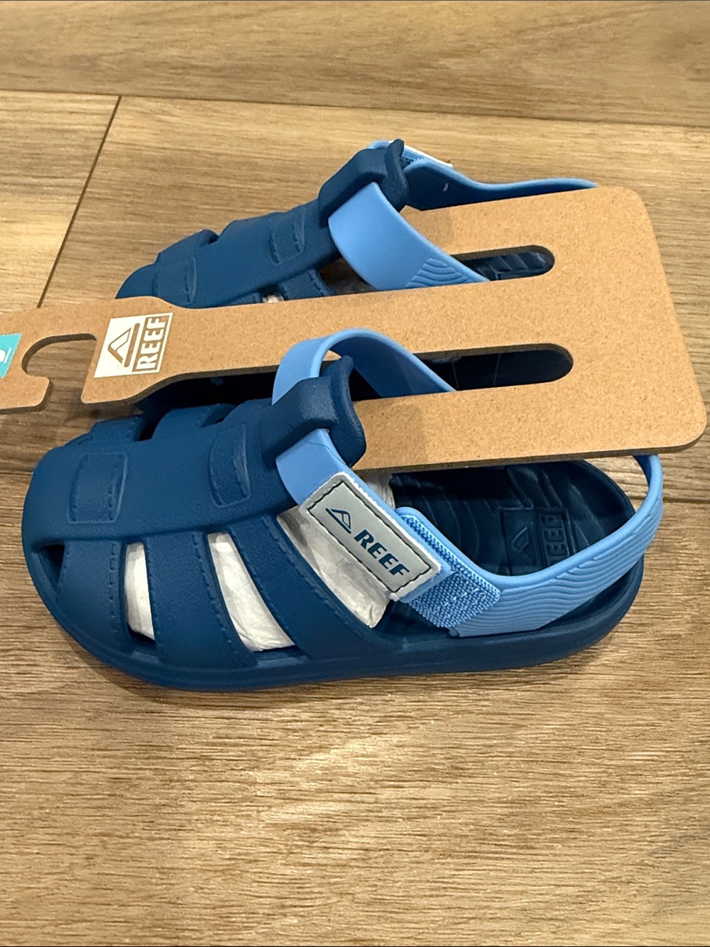 Reef Kids Two-Tone Blue Slip-On Sandal